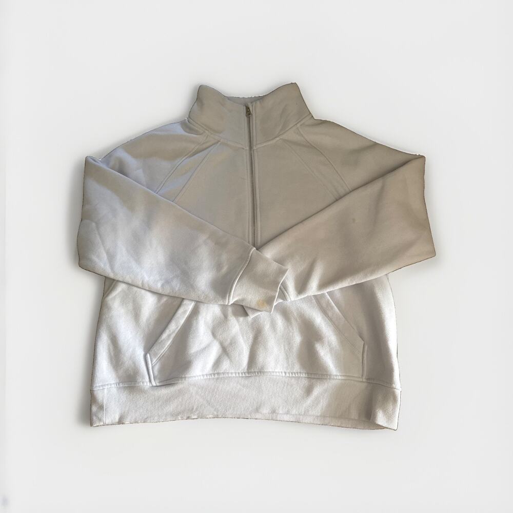 Women's Jacket Danskin Pullover Mock Neck Mixed Rib Half Zip Pocket Blue Size XL
